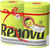 Renova toiletpapir, grønt, 4 ruller