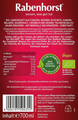 RABENHORST (6 x 700 ml) - Højkvalitets grøntsagsjuice fra forskellige grøntsager med en intens krydret smag Ikke-alkoholiske drikke Naty Shop