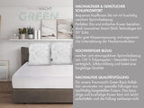 Traumnacht Green Basic Pudesæt bestående af to puder 80 X 80 Cm, Oeko-Tex certificeret, produceret efter den tyske kvalitetsstandard Naty Shop standard puder