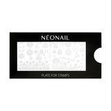 NÉONAIL Nagel Stempel Mit Schaber - Nägel Selber Machen - Nail Art Stempel - Nageldesign Für Nagel Schablone - French Nails Stempel - Silikon Nagelstempel