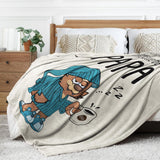 Juratar flanneltæppe til far - gave til fødselsdag, fars dag og jul - 152 X 130 cm Senge og tæpper Besuche den Juratar-Store