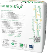 Bambiboo Mini-engangsbleer Hudvenlig med blød navleåbning af bambusfiber - Bleer til nyfødte - Engangsbleer til nyfødte - Hudbeskyttelse - Størrelse 2, 25 stk.