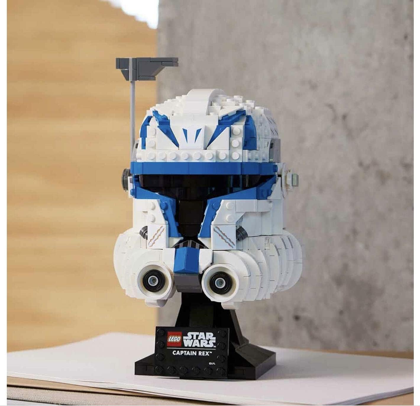 LEGO 75349 Star Wars Captain Rex hjelmsæt Clone Wars Samlerobjekt Model 2023-serien Souvenirstykke og gaveidé byggesæt Besuche den LEGO-Store