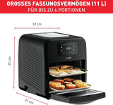 Tefal Easy Fry Ovn & Grill 9-I-1 Hot Air Fryer, 11 L Til 6 portioner, 7 tilbehør, 8 programmer, opskrifter online Hvidevarer Naty Shop