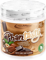 Ironmaxx Phantasty - Creamy Peach 250G Dose | Vegansk Geschmackspulver Mit Echten Frucht- Oder Nussstückchen | Perfekter Zuckerersatz Sweeteners Naty Shop 250 G (1Er Pack) Nutty Choc Chip