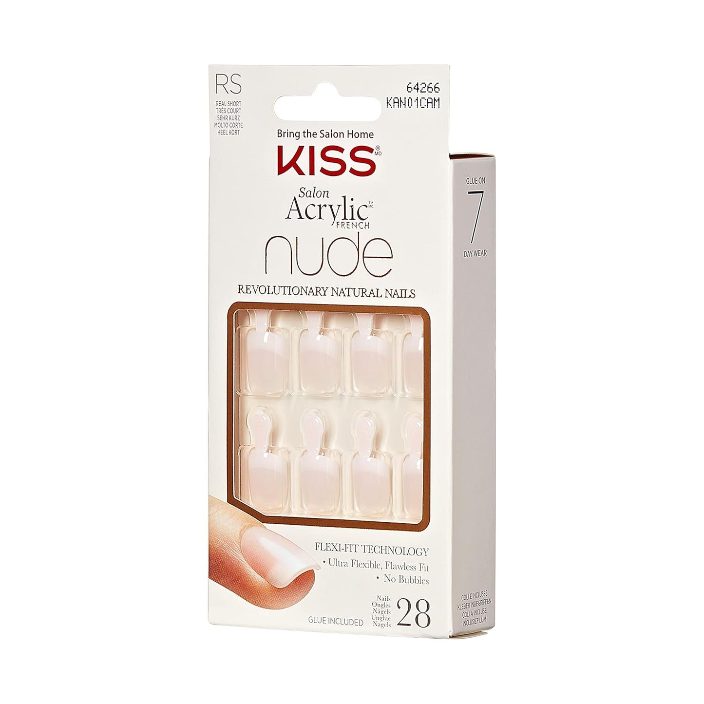 Kiss Nude Nails Amazing Nails (pakke med 2)