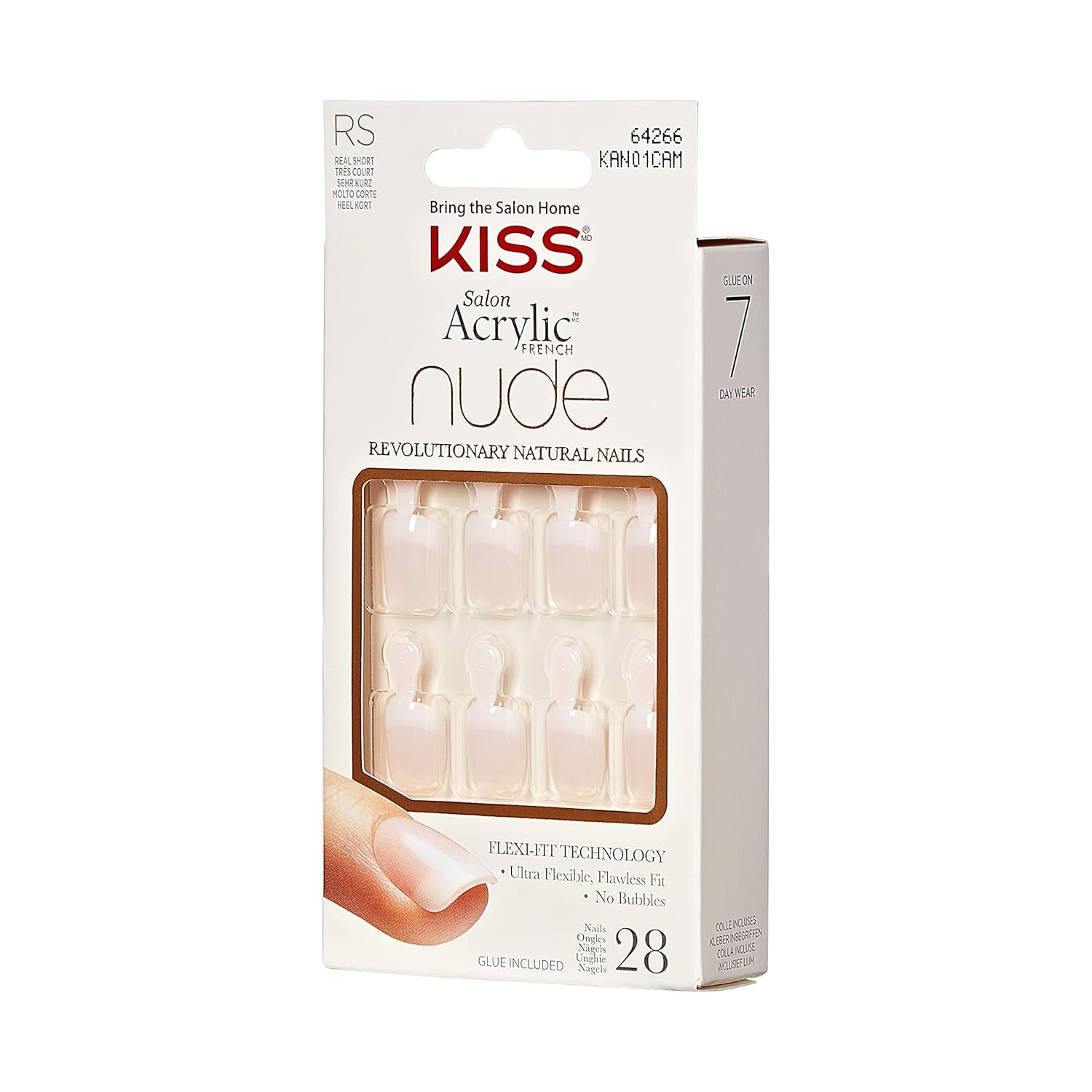 Kiss Nude Nails Amazing Nails (pakke med 2)