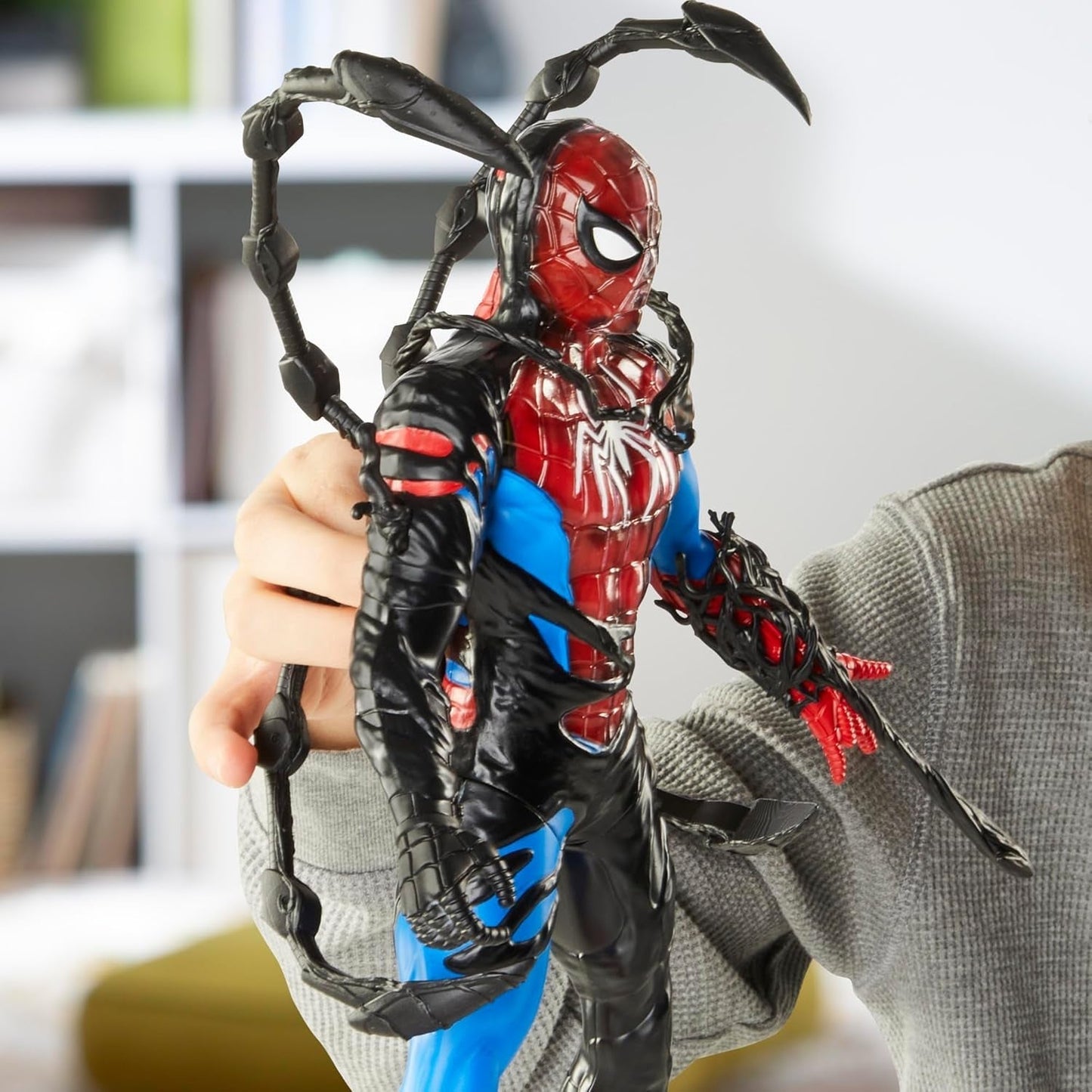 Marvel Spider-Man Venomversus Spider-Man Color Changer Actionfigur med tilbehør Actionfigurer Naty Shop