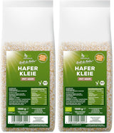 Biocentral økologisk havreklid 1 kg | Fordelagtig pakke | Fiberrig proteinkilde | Naturally vegan | Fra EU's landbrug | Lavt sukkerindhold