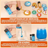 Essbarer Glitzer - 3 Torten Kuchen Deko Essbare, Metallic Lebensmittelfarbe Flüssiges, Spiselig Glitter Für Muffin, Cocktail, Marshmallows - 10Ml Naty Shop