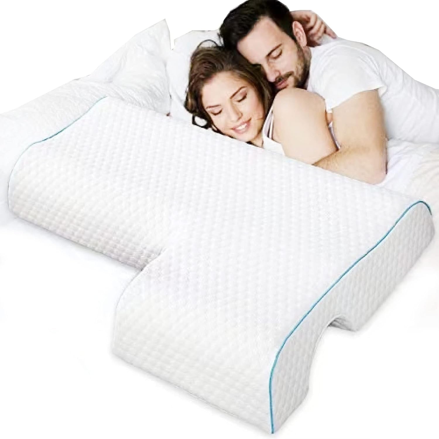 MINGZE Multifunktionel Memory Foam Pude Nakkepude Skum, Bue U-formet Nakkepude, Slow Rebound Sovepude Rebound Pressure Pude, Pude Is Silke til Hånd- og Nakkebeskyttelse Cervikal Ortopædiske Puder Naty Shop