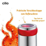Cilio PICCANTE peberkværn, Ø 6,5 cm, H: 14,5 cm, med lukkelåg Kværne og skæremaskiner Naty Shop