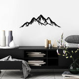 Elegant dekorativt vægtilbehør i sort metal, 70 x 22 cm | 100% metal (tykkelse 1,5 mm) | Nem vægmontering | Perfekt til en moderne dekoration Statuetter og skulpturer Naty Shop Standard titel