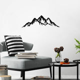 Elegant dekorativt vægtilbehør i sort metal, 70 x 22 cm | 100% metal (tykkelse 1,5 mm) | Nem vægmontering | Perfekt til en moderne dekoration Naty Shop statuetter og skulpturer