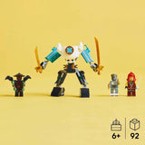 LEGO NINJAGO Zanes Action Mech - Ninja legetøj med 3 minifigurer til rollespil - Lille sæt til at bygge og lege til børn - Gaveidé til drenge og piger fra 6 år 71827 Byggesæt Besuche den LEGO-Store