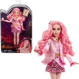 Mattel Disney Descendants: The Rise of Red Modepuppe og tilbehør – Bridget, die junge Herzkönigin, mit vom filminspirerede Kleidung og Cupcake, HWT91