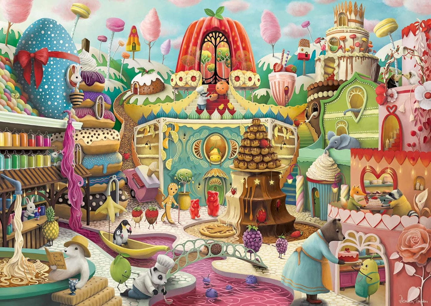 Ravensburger Puzzle 12001195 - Sweet Street - 1000 brikker puslespil til voksne og børn over 14 år Puslespil Naty Shop Standard titel