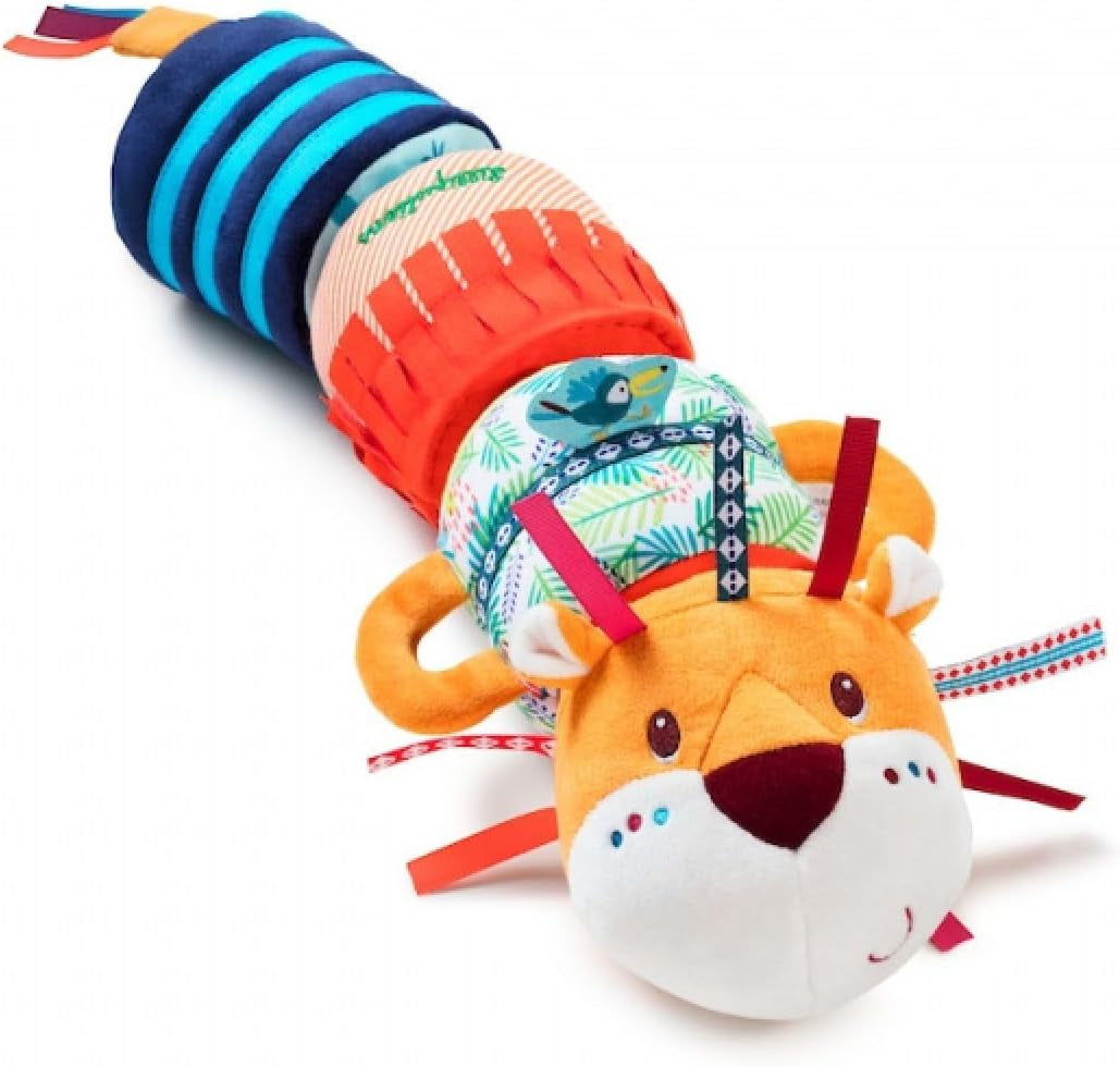Lilliputiens - Jack Velcro lydrulle - Farverigt aktivitetslegetøj til babyer med forskellige lyde og aftagelige rangler - Fremmer lytning og motorik - Fra 6 måneder - 83064 Baby Toys Naty Shop