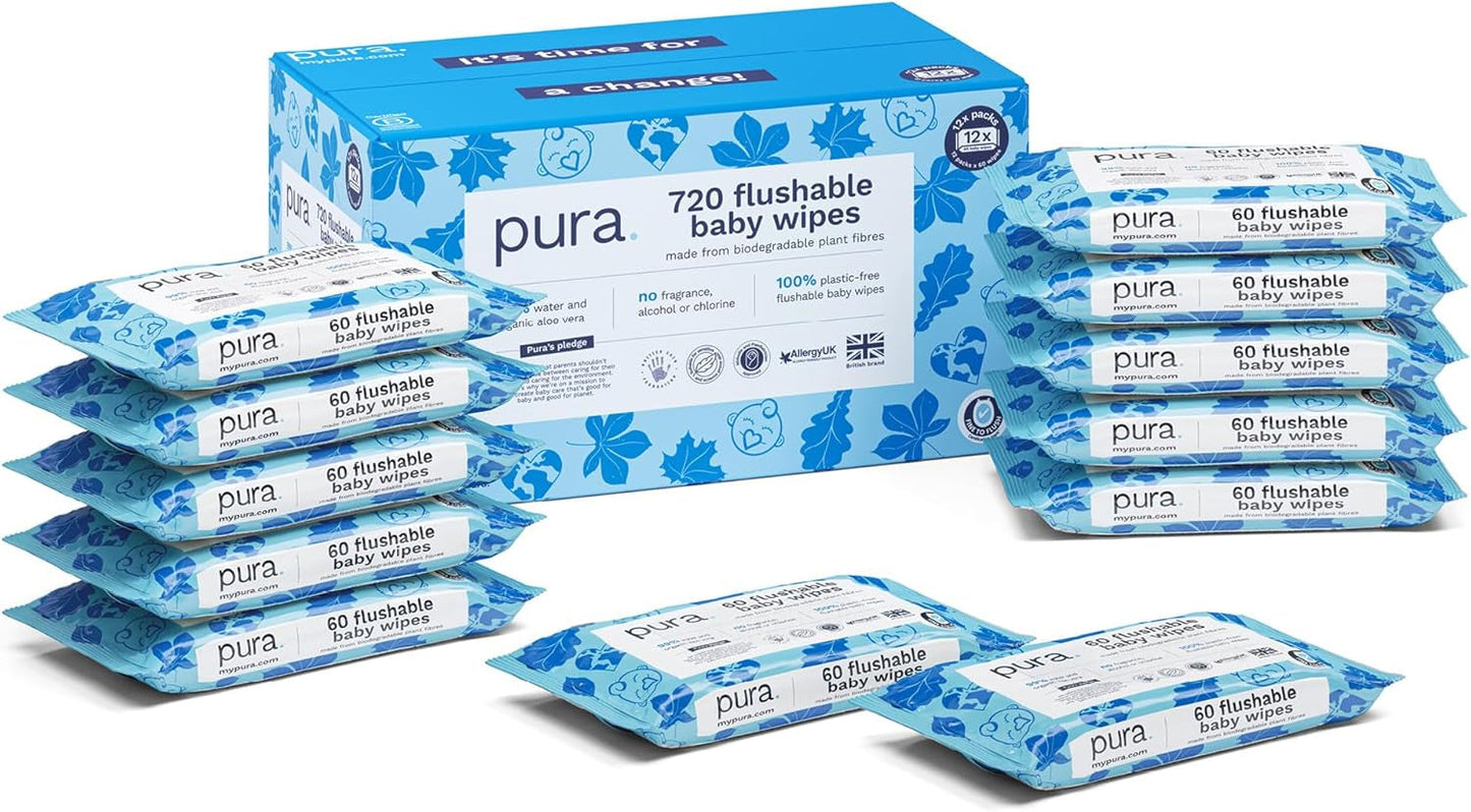 Miljøvenlige engangsbabyservietter til følsom babyhud 70 servietter (1 pakke) 99 % vand 100 % plastikfri til følsom hud Eksemtilbøjelig nyfødt biologisk nedbrydelig vegansk