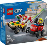 LEGO City Pizza Varevogn Vs. Pizzavogn - Sæbekasselegetøj til piger og drenge fra 5 år - Byggesæt med 2 chaufførminifigurer - Fødselsdags- og feriegave 60458 Byggesæt Besuche den LEGO-Store