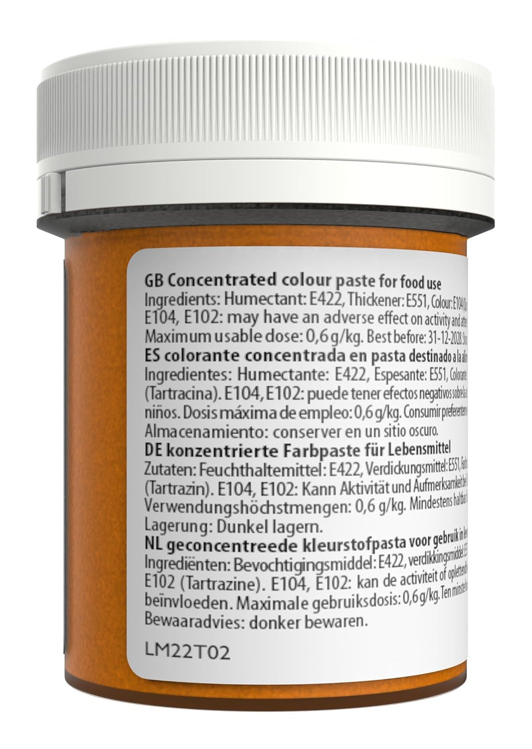 Madfarve Sugarflair Max Concentrated Yellow Ekstra, højkoncentreret madfarve til marcipan og fondant, pastafarve Max Concentrate - 42 g