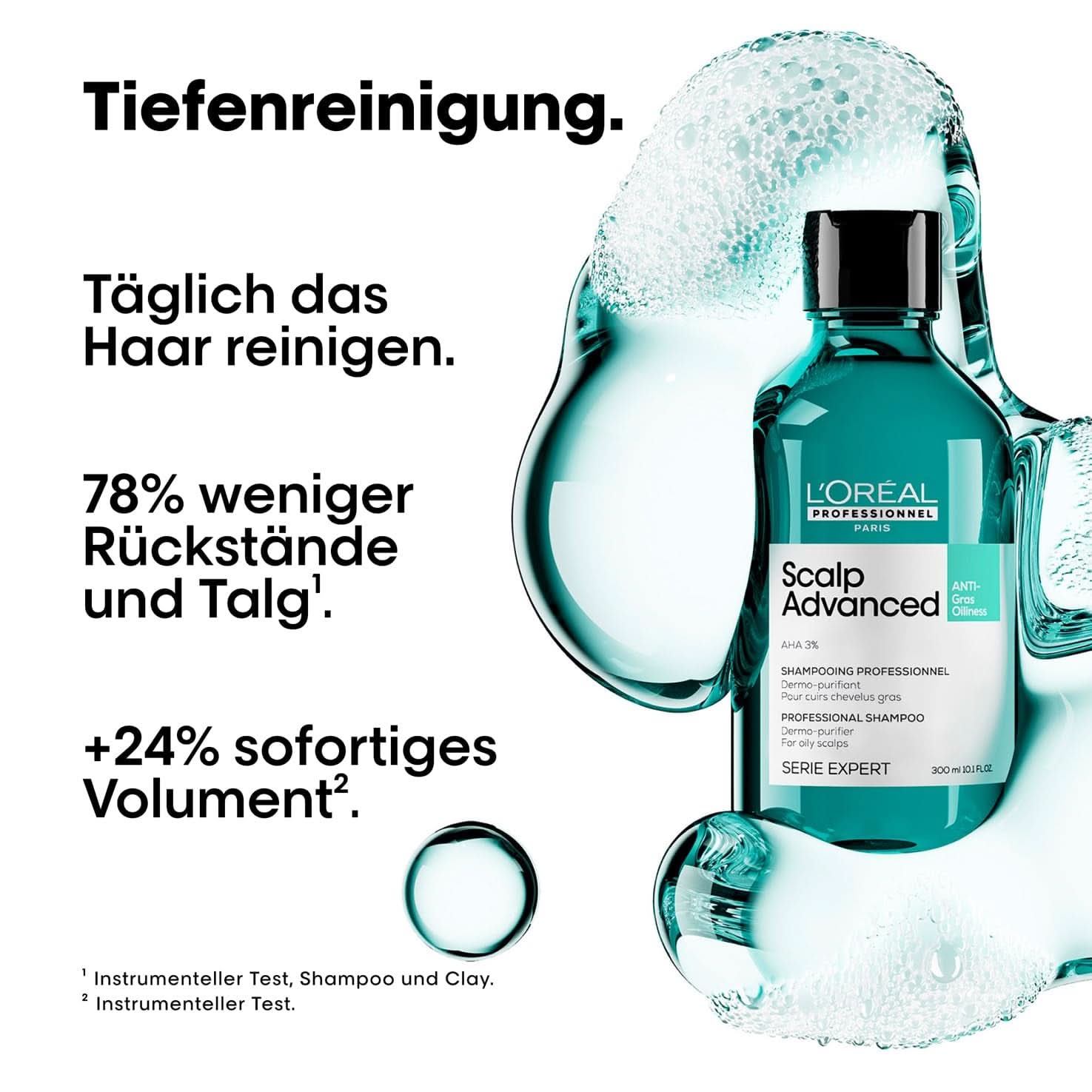 L'Oréal Professionnel rensende shampoo til fedtet hovedbund, 300 ml Naty Shop brusebad og bad