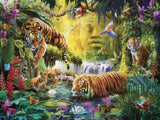 Ravensburger Puslespil 12000696 - Idyll ved vandets øje - 1500 brikker puslespil til voksne og børn over 14 år, tiger motiv puslespil Puslespil Naty Shop Nyt design