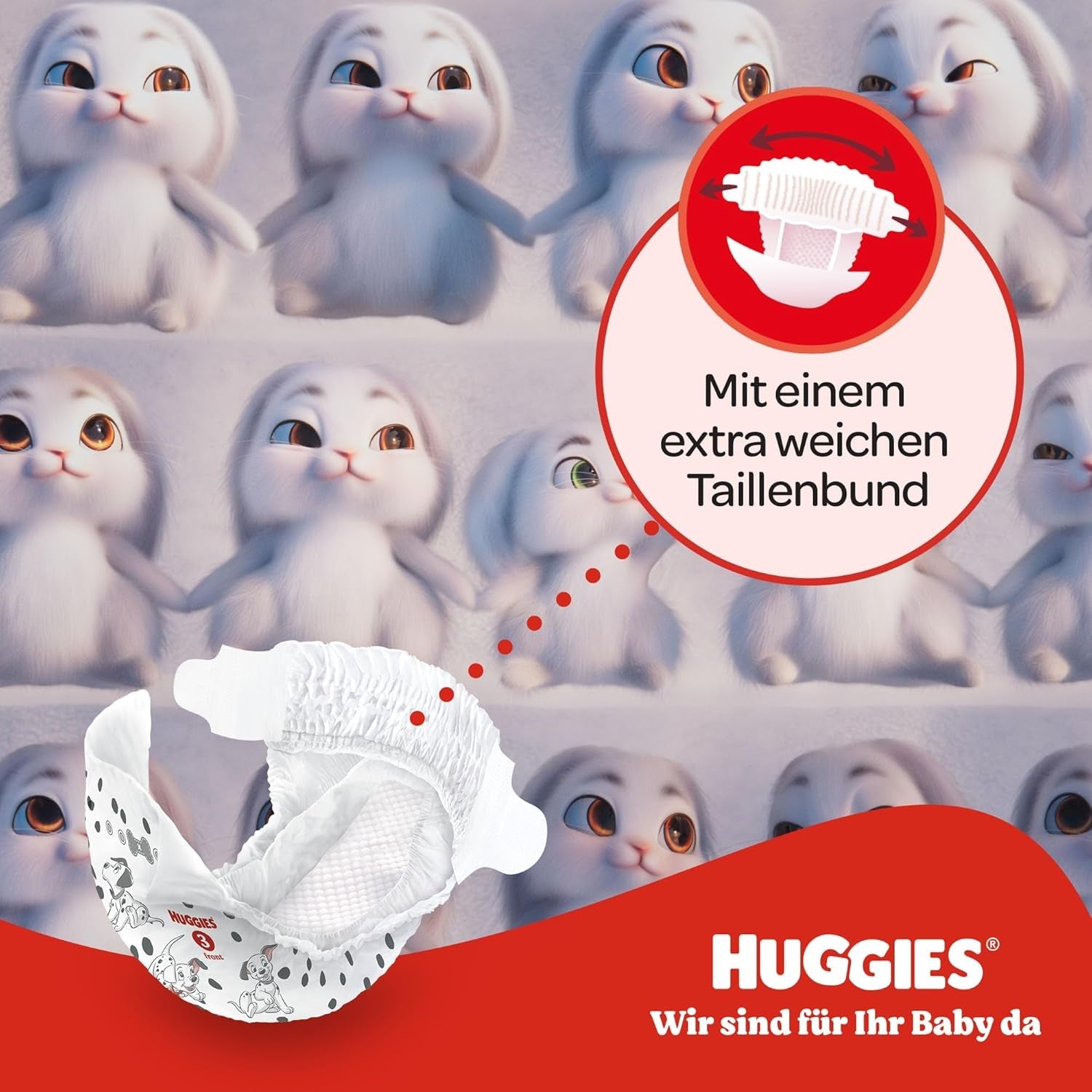 Huggies Babybleer Little Movers, Disney Design, Størrelse 3, 168 Antal (3 x 56), Månedsæske