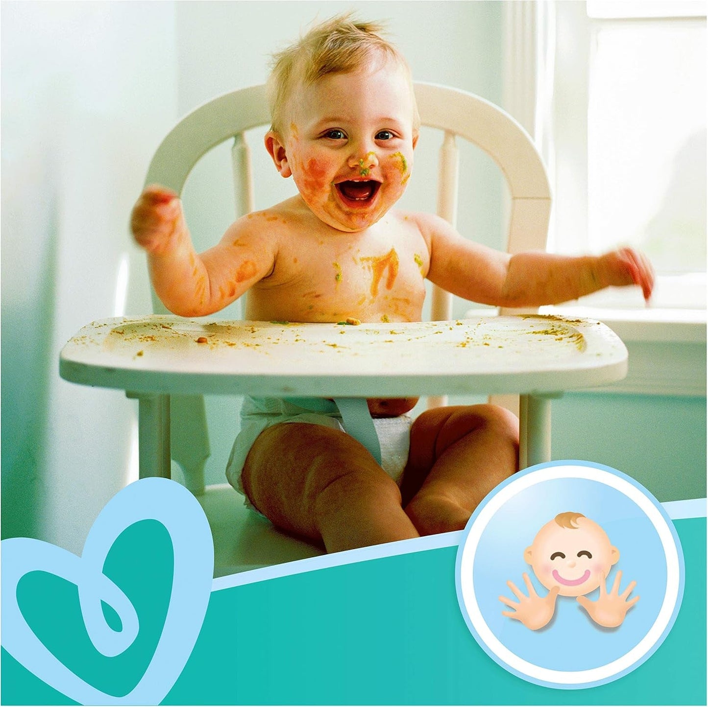 Pampers 81688049 Friske rene babyservietter, hvide