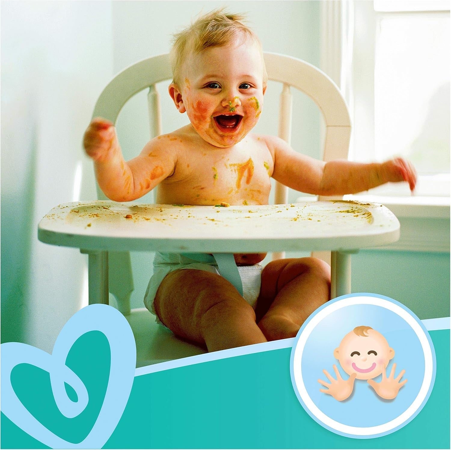 Pampers 81688049 Friske rene babyservietter, hvide