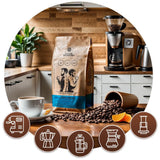 Sæt med kaffebønner 3x1kg 3000g | Brasiliansk Guaxupe | Brasiliansk kaffe | Særlig kaffe | Frisk stegt | Håndværksmæssig kaffebageri