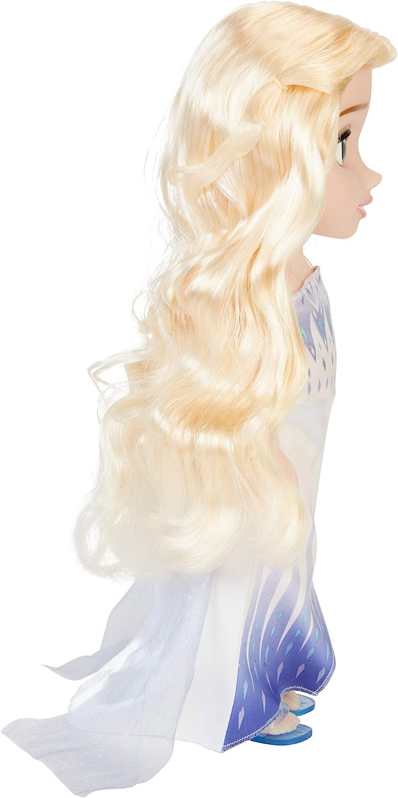 Disney Frozen 2 Elsa Doll - 35 cm høj, poserbar dukke i ikonisk modekjole og langt hår, der flyder for ekstra sjov, til piger fra 3 år og opefter, 214894