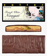Mælkechokolade og fransk nougat, håndlavet (70 g) - Bio