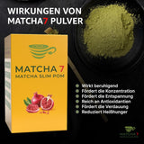 ® Ceremonial Matcha Powder X Granatæble 100G [Understøtter vægttab og stofskifte] - Grøn te for en aktiv og sund livsstil - Grøn te uden tilsætningsstoffer (ren og naturlig)