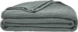 ESSIX Plaid, Monocolor, Lavet af bomuldsgaze, Jazzy, 130 X 170 Cm Dyner og dyner Naty Shop Sage
