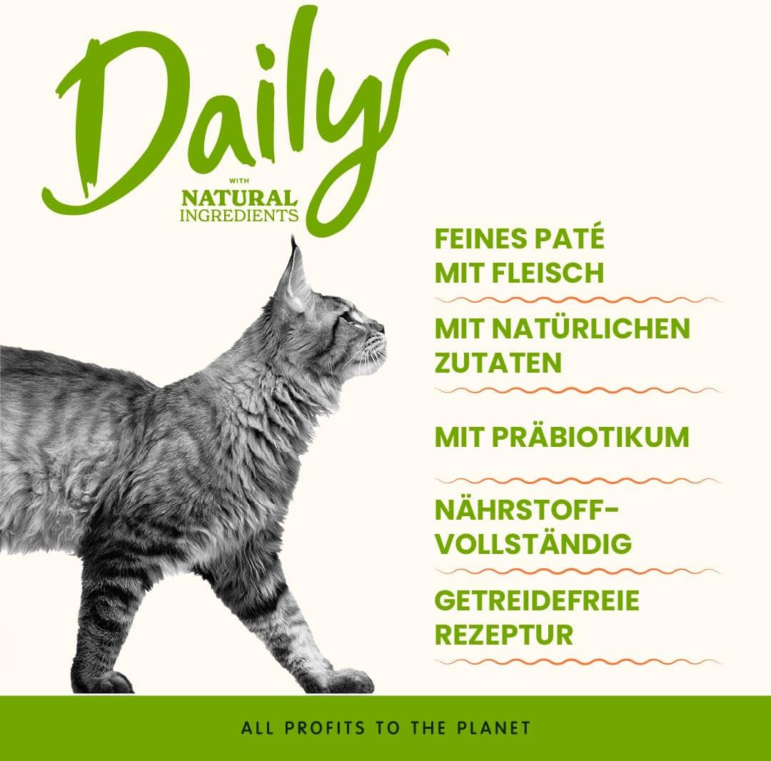 Almo Nature Daily - Nassfutter für Erwachsene Katzen - Kylling - 100 g, Packung mit 32