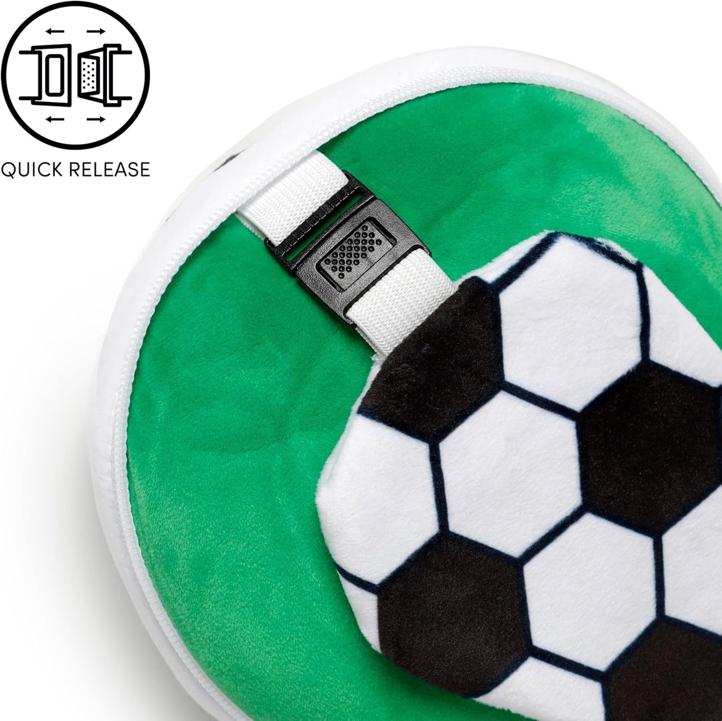 Rejsepude med maske Relaxeazzz - Fodbold Rejsepuder Naty Shop