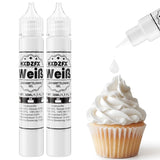 Gel madfarve - HXDZFX 2×30 ml, sukkerfri madfarve, højkoncentreret, til dekoration af kager, hvid fondant, makroner, småkager, bagning, påskeæg, slim (drue lilla)