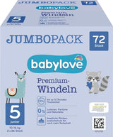Bleer Premium Active Plus, str. 5, Junior 12-25 kg, Jumbopakke, 2 x 36 stk., 72 stk.