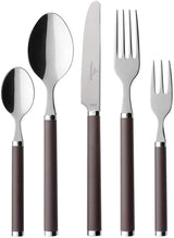 Villeroy And Boch Play Chokoladebrunt Bestik, til op til 6 personer, 30 stykker, rustfrit stål, brunt plastikhåndtag Køkken Naty Shop
