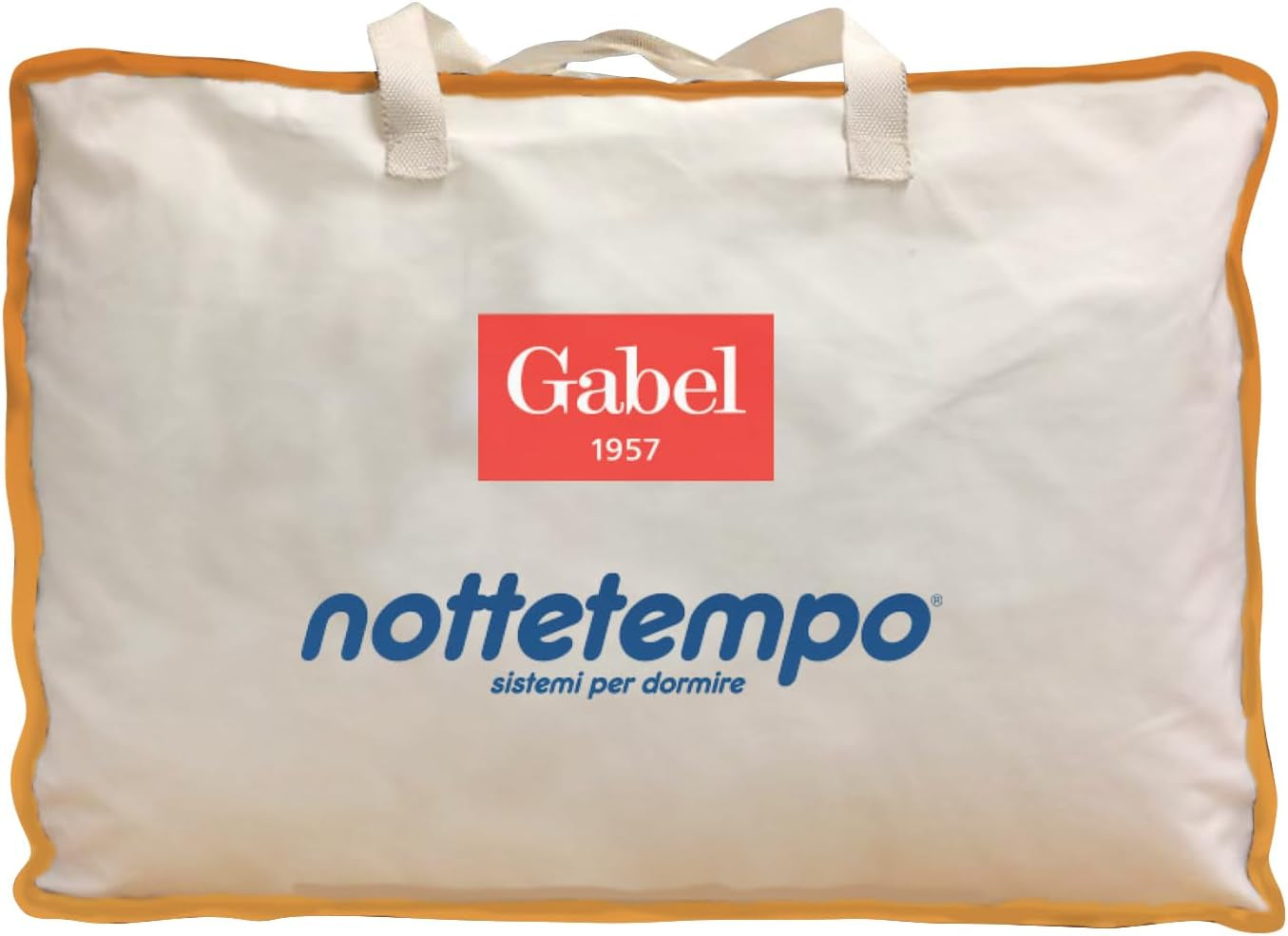 Nottetempo, gåsedunsdyne, enkeltseng, 205 X 155 X 2 Cm, Bianco Dyner og dyner Naty Shop