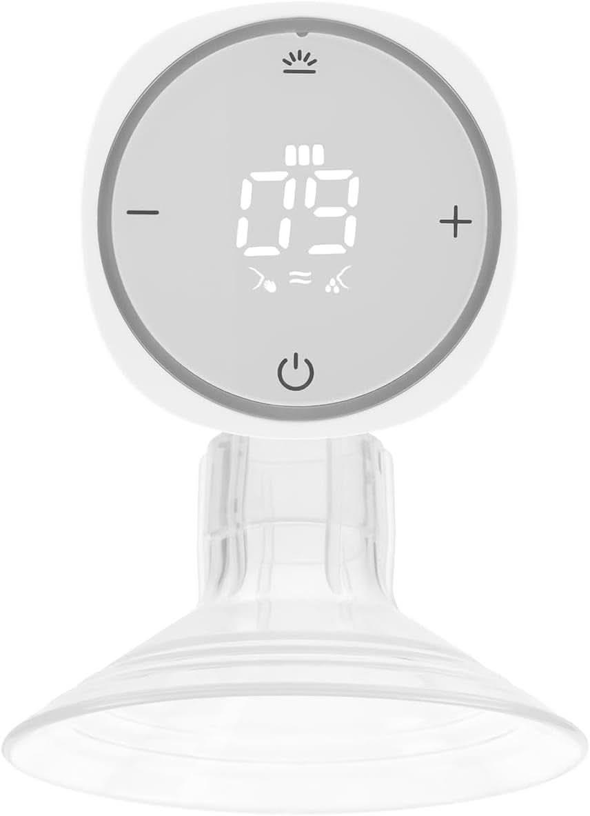 LIONELO Fidi One trådløs brystpumpe 180 ml, 3-faset bærbar brystpumpe, 9-trins energibesparende massage, silikonetragt 26 mm Løbetid 120 min. Bpa-frit tilbehør Mad og amning Bebe Naty Shop