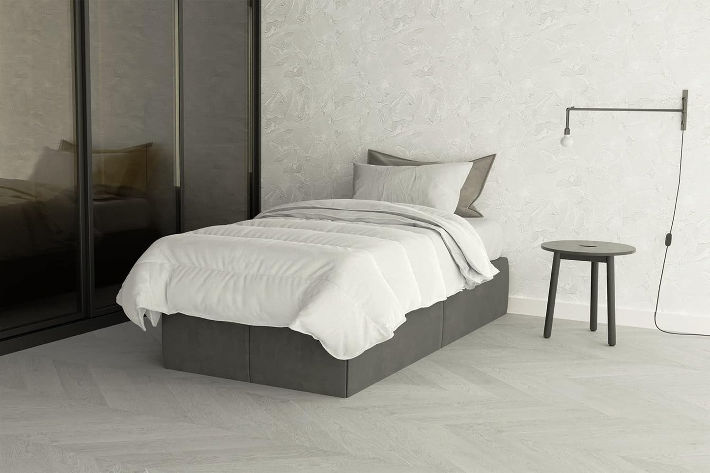 Prestige 4 Stagioni 4 sæsoner hvid quilt, 100% mikrofiber, 150X200Cm Dyner og dyner Naty Shop