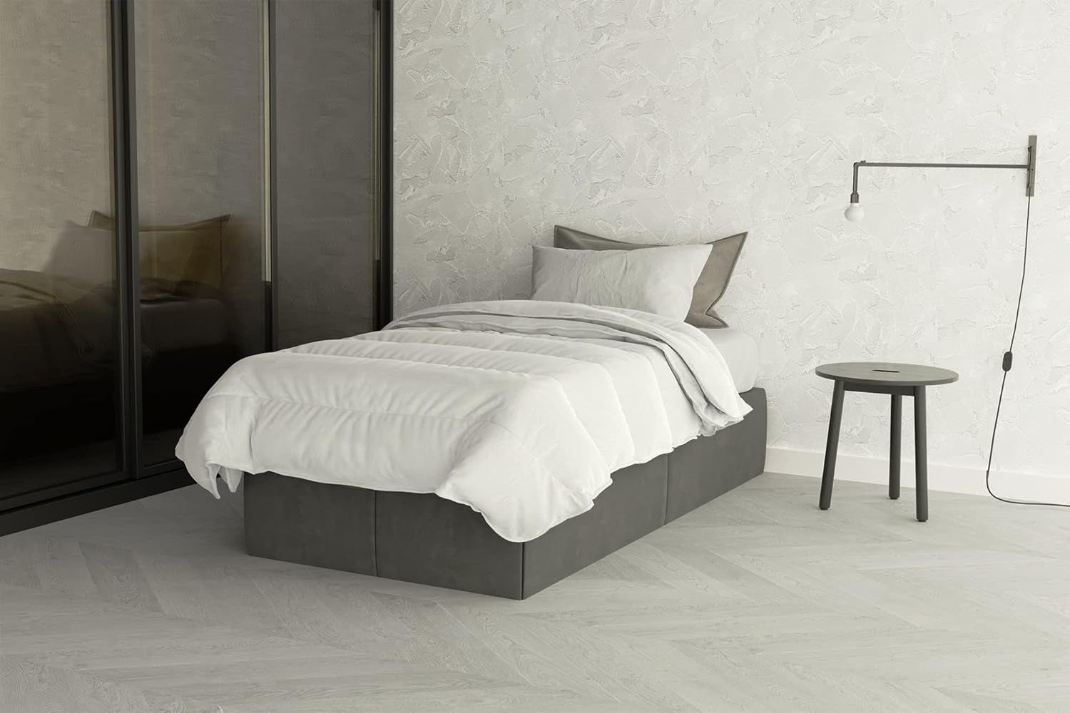 Prestige 4 Stagioni 4 sæsoner hvid quilt, 100% mikrofiber, 150X200Cm Dyner og dyner Naty Shop