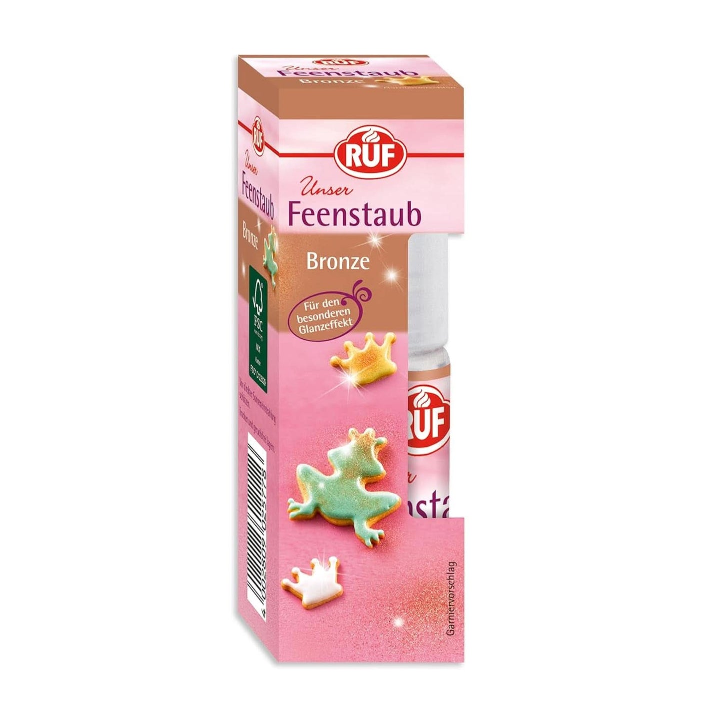 RUF Fairy Dust spiseligt glitterstøv i en pumpesprayflaske 10 gram sprinkles Naty Shop Bronze 10 gram