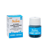 , 9600818 Gel madfarve, Gel madfarve ideel til belægninger og dekorationer, Skaber intense og lyse farver, Fremstillet i Italien, 28 gram, Blå farve.
