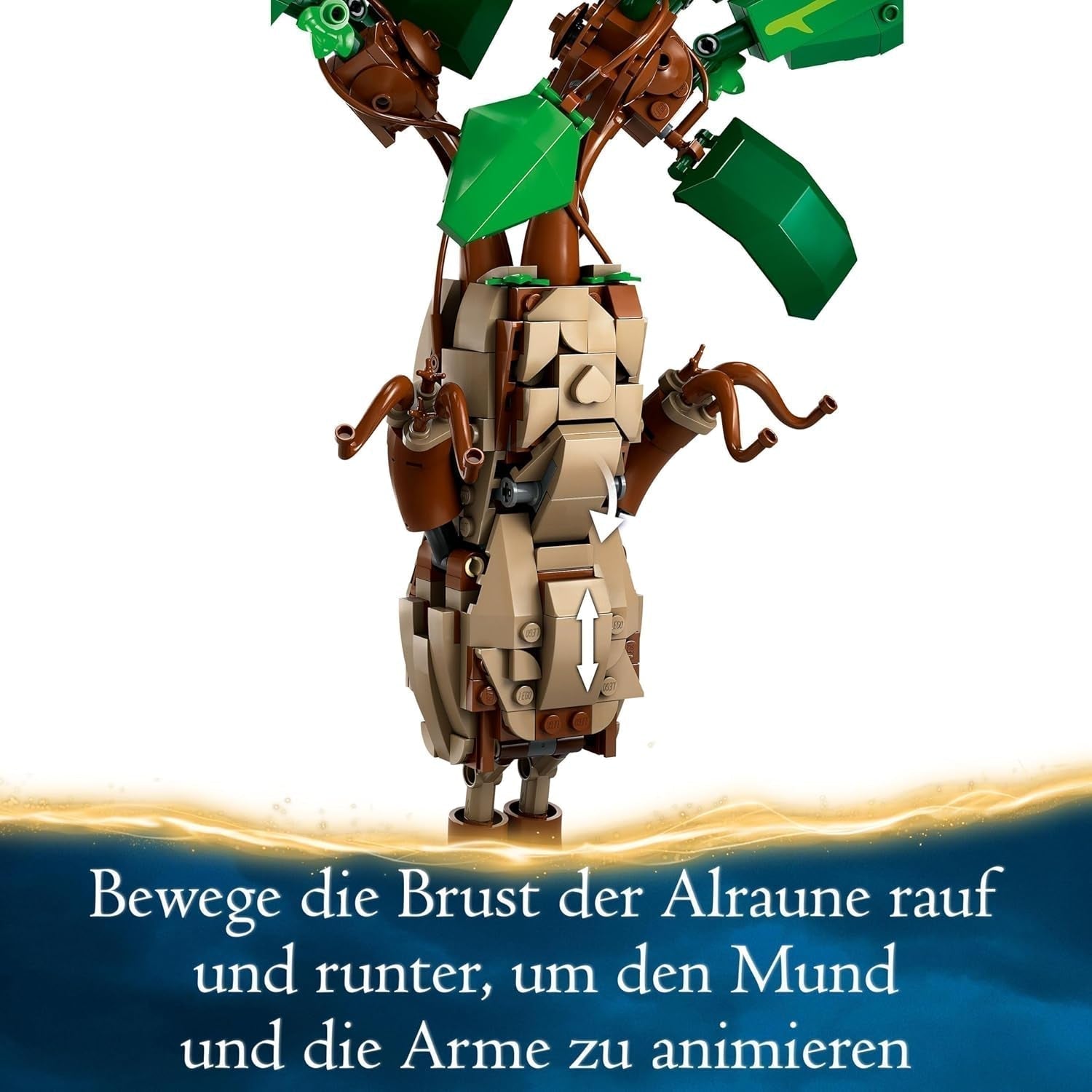 LEGO Harry Potter Magic Potion Plant: Mandrake, potteplantelegetøj, magisk gave til piger, drenge og alle fans, fantasifuldt legesæt til børn, boligdekoration 76433 Byggesæt Besuche den LEGO-Store