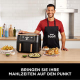 Ninja Foodi AF400EUCP MAX Dual Zone Airfryer, 9,5L Airfryer, 2 rum, med tang, non-stick belægning Husholdningsapparater Naty Shop