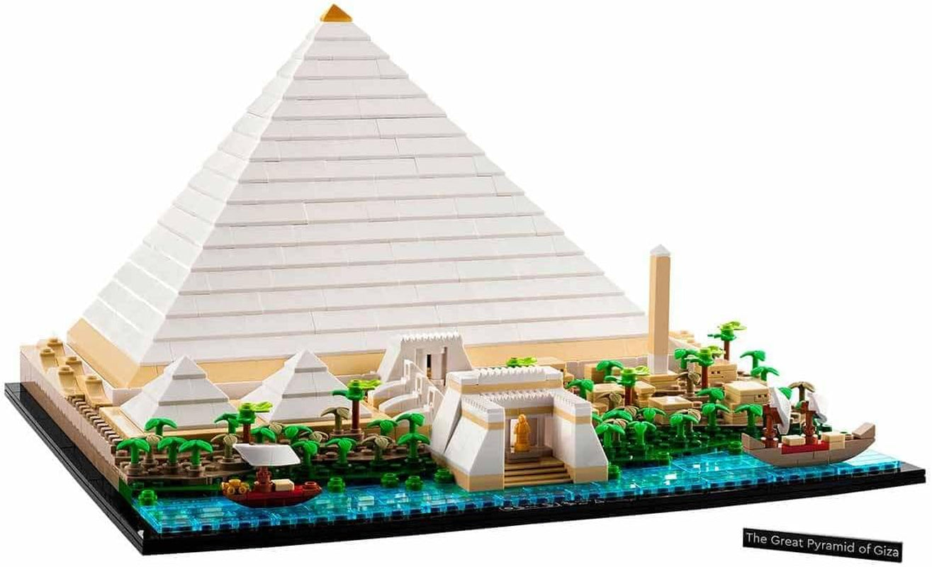 LEGO 21058 Arkitektur The Pyramid of Cheops Byggesæt til håndværk som kreativ hobby, gaveidé til voksne, mænd, kvinder, mor, far, kreativ aktivitet, berømte landemærker Samling Byggesæt Besuche den LEGO-Store