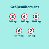 Pampers Premium Protection Pants Str. 7, 123 Bleer, 15 kg+, med 360° justering og bløde anti-lækage manchetter for optimal komfort og beskyttelse